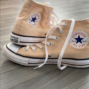 Cream High Top Converse